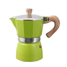 알루미늄 커피 메이커 이탈리아 스타일 에스프레소 스토브 탑 포트 주전자, 02 Green 150ml