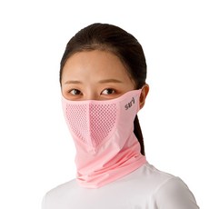 [수이골프 R형] UV 자외선 차단 얼굴 햇빛가리개 골프 등산 조깅 바이크 스포츠 마스크, R-12 핑크