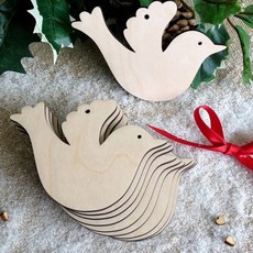 10 조각 DIY 나무 크리스마스 장식품 DIY 공예 Xms 홈 파티 장식에 대 한 장식품을 매달려 미완성 된 나무 크리스마스 트리, JM00250