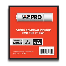 FixMeStick PRO Virus Removal for Business - Unlimi 기업용 FixMeStick PRO 바이러스 제거 - 1년 동안 Apple Mac 노트북