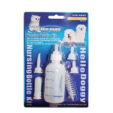 헬로도기 젖병세트 60ml 강아지 고양이 반려동물용, 흰색, 1개