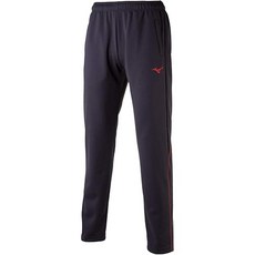 MIZUNO [미즈노] 트레이닝복 웜업팬츠 표준 흡한 속건 남녀 겸용 32MD9125 블랙×차이니즈 레드 SB 검은색/빨간색