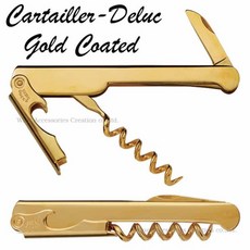 [일본정품수입]Cartailler Deluc 듀룩 소믈리에 나이프 골드 코티드 SF002GD ※명 넣어 불가 상품, 1개, 한개옵션1