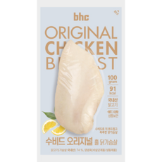 BHC 수비드 오리지널 홀 닭가슴살, 100g, 20개