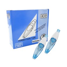 평화 ACE 노크식 수정테이프 CT-2500 10개입평화 ACE 노크식 수정테이프 지우개 수정용품 연필 샤프 문구 사무용품, 단품