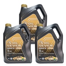 S-OIL 세븐 골드 #9 C2 0W30 6L x 3개 1박스 가솔린 디젤 겸용 100% 합성 엔진오일