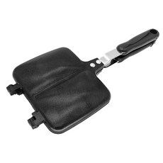 논스틱 샌드위치 메이커 팬케이크 베이킹 바베큐 오븐 몰드 그릴 프라이팬, Black, 1개