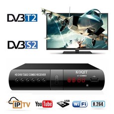인터넷 위성 수신기 FTA 디지털 TV 튜너 DVB t2 s2 콤보 지상파 Wifi 파인더 m3u 리셉터 DVB-T2 셋톱 박스 유튜브, 단일상품
