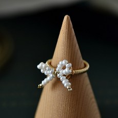 리얼진주12미리반지