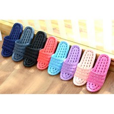 물빠짐구멍 PVC 두툼 욕실화슬리퍼 3개 화장실화 가정용 입원 병원 실내용 화장실 쓰레빠 소품, 그레이
