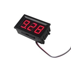 Voltímetro De Alta Calidad 10A 100V DC Azul Rojo LED Amperímetro Voltímetro Digital Dual, 3 선 4.5-30V