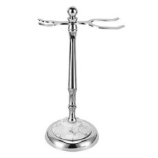 SANWA Deluxe Stainless Shaving Stand Safety Razor and Brush H/7634419, 상세내용참조