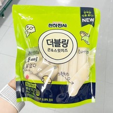 천하장사 더블링 콘&스윗치즈 소시지, 400g, 4개