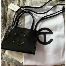 Telfar Small Shopping Bag - Black PATTEN leather $135!