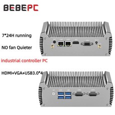산업용 미니 PC 미니 큐브 컴퓨터 가정용 게임용 주식용 팬리스 듀얼 LAN 코어 i5 5200U i3 5005U 셀러론 2955U 2 * COM RS232 DDR3L 와이파이 리, 8GB RAM 128GB SSD, Celeron 2955U, 8GB