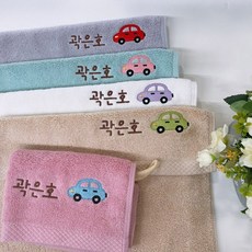 파티몰 어린이집 이름자수 고리타올 70g x 5장, 자동차, 5개