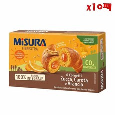 이탈리아직구 Misura 미주라 Cornetti Integrali Zucca Carota 에 아란치아 308 g 10팩