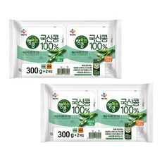 CJ 행복한콩 국산콩100%두부 부침찌개 300gX2개입X2개, 4개, 300g