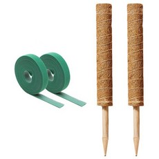 미화부장 식물지지대 수태봉2개+원예용벨크로2개, 1세트