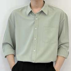 데이로아 남자 빅사이즈 오버핏 남방 링클프리 캐주얼 여름 긴팔셔츠 이로아 남자 빅사이즈 오버핏 남방 링클프리 캐주얼 여름 긴팔셔츠