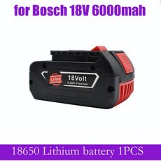Bosch18V 배터리용 충전식 배터리 전기 드릴 리튬 이온 전동 공구 BAT609BAT618 BAT610 모델에 적합 12.0Ah, 05 6.0AH-1PCS