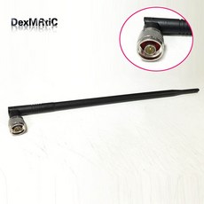 2.4 ghz 10dbi 높은 이득 와이파이 안테나 n 남성 커넥터 무선 wlan 블랙 floding 옴니 안테나 40 cm 긴 와이파이 antena 부스터|antena boo, 1개, 단일, 단일