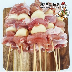 국내산무염 닭꼬치 16종 염통 근위 껍질 순살 목살 닭오돌뼈 파+닭다리살꼬치 5종/ 캠핑세트, 1개, 마늘+닭(국내산)600g, 200g
