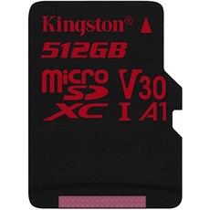 SanFlash Kingston 512GB React MicroSDXC for Samsung Galaxy S21 Ultra with SD Adapter (100MBs Works, 1개