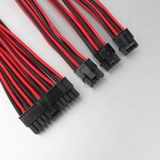 파워렉스 슬리빙 연장 케이블 Combo Pack 35cm (레드블랙) 홀더포함, 단일상품