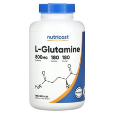 뉴트리코스트 L-글루타민 800mg 캡슐180정, 180정, 2개
