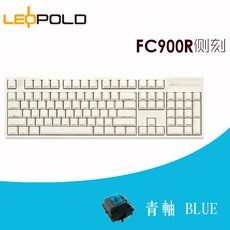 키보드 Leopold FC900R PD버전 PS버전 PBT판 2색/승화열 커버 기계식, C01-공식모델, T01-화이트 측면각인 청축