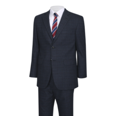 파파브로 남성 직장인 투버튼 경조사용 결혼식용 셋업 클래식 이태리 정장 세트 HM-SSW-553-네이비