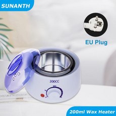 전문 왁스 멜트 냄비 핫 필름 무통 왁싱 비즈 제모 히터 키트 하드 콩 기계 200ml, 04 035-W-EU