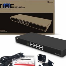 블루몬 스위칭허브 이더넷 스위칭 허브 ipTIME SW1600plus 16포트 스위치허브, 단일상품