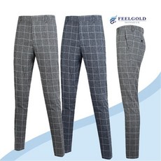 필골드 SD449N450 쉴드 여름혼방 미들체크 팬츠