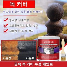 메탈 녹제거제 자동차 부식제거제 녹 환원제 녹제거제 금속 광택제 방청제 스텐 녹제거제, 100g, 1개