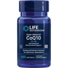 라이프익스텐션 슈퍼 유비퀴놀 CoQ10 50mg 소프트젤, 1개, 100정 - ubiquitiu6-pro