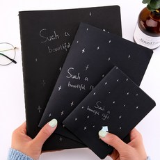 검은색 내 페이지 차량 라인 노트 3 권 공책 앨범 DIY 낙서 북 검은색 스케치 스케치 스케치 스케치 그림 메모 공책 창의 공백 흑 종이 일기장 대 중 소 각 권