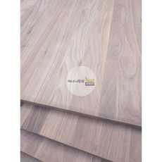 바나나목재 북미산 월넛(호두나무) 솔리드 집성목 20Tx920x2400mm 국내가공