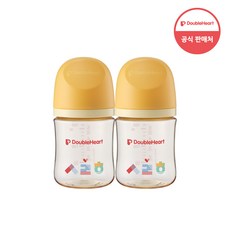 더블하트 모유실감 3세대 트윈팩 PPSU 한글 160ml