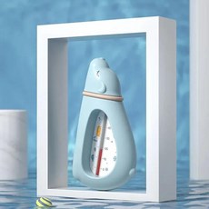 욕조 샤워 항공기 모형 물 온도계 안전 온도 센서 플로팅 방수, 2.C55-Sky Blue, 1개