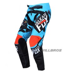 라이딩 바지 오토바이 motocross 섬세한 여우 180 360 mx 흙 내리막 산악 자전거 사이클링 오프로드 레이싱 모터 남성, 푸른, 엘34