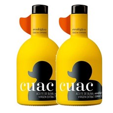 스페인 꾸악 CUAC 에꼴로지코 피쿠알 엑스트라 버진 올리브오일 500ml, 2팩