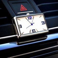 자동차 클래식 아날로그 감성 시계, 1개, 블랙+형광, 01_가로형, 블랙&형광