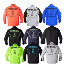 [라이더런] 바람막이 자켓 올 컬러, 실버/블랙, 4XL