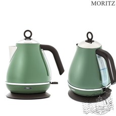 모리츠 레트로 빈티지 무선 전기주전자 그린 1.7L, MO-2KG670H