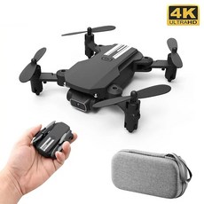 신형 미니 드론 4K 1080P HD 카메라 WiFi Fpv 기압 고도가 검은색과 회색으로 접이식 쿼드콥터 RC 장난감 RC 헬리콥터, 01 No camera Gray Box