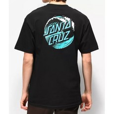 해외 남자 반팔티셔츠 Santa Cruz Wave Dot Black T-Shirt PROD1180008120