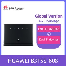 HUAWEI B315s-608 CPE 150Mbps 4G LTE FDD Wireless Gateway Wifi Router With Antenna 4g skt kt lgu+