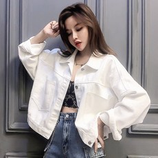 화이트 데님 코트